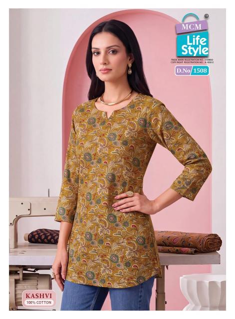 MCM kashvi vol-15 short top kurtis wholesaler